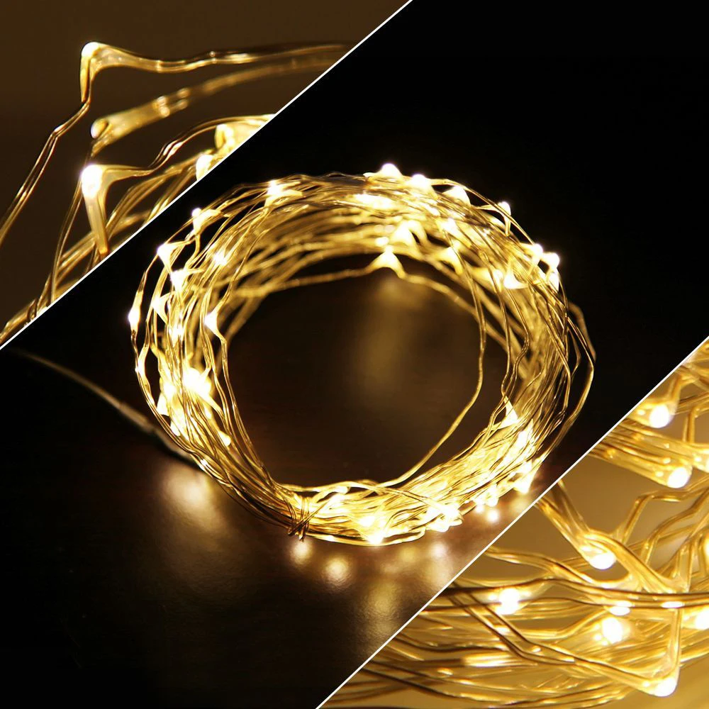 

5M/10M 8 Modes 3AA Battery String light, Waterproof Starry String ,Copper Wire Lights Xmas decorative With Remote controller