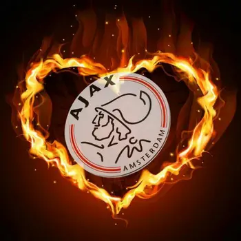 

heart-shaped Ajax logo, diy diamond embroidery, football club, full spuare&round diamond painting, diamond cross stitch, mosaic