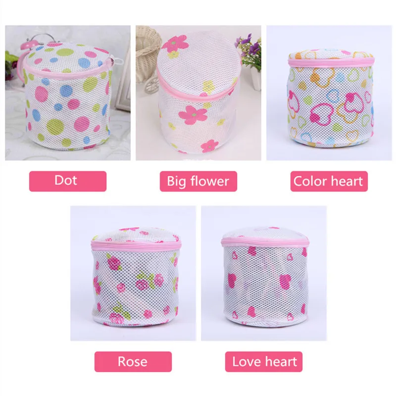 

5 Styles Lingerie Mesh Bag Zippered Fine Lines Laundry Bags Bra Underwear Protective Laundry Bag For Washing Machines Laundry