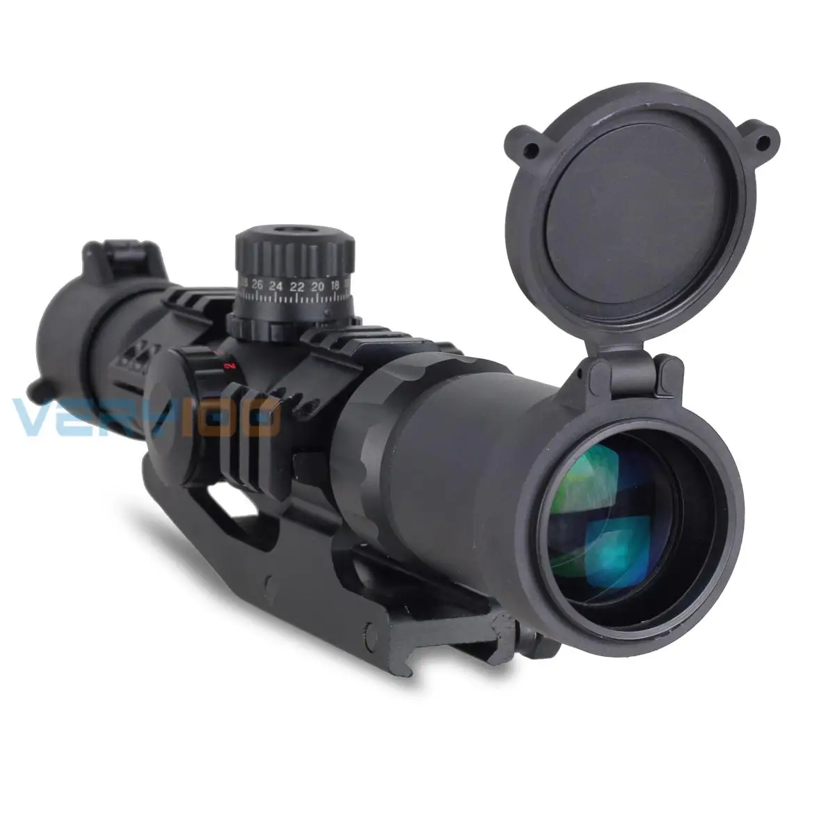 Тактический Recon Монокуляр Телескоп Сфера 1,5-4X30 Tri-illuminated Mil-dot Sight Hunt Rifle Scope waterproof Picatinny Rail 20 мм