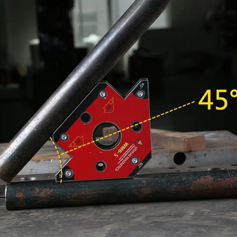2 шт WM6-S стрела Магнитный сварочный держатель Неодимовый Nd-Fe-B Магнитная защелка для пайки сварочных труб Установка 45 90 135 Угол