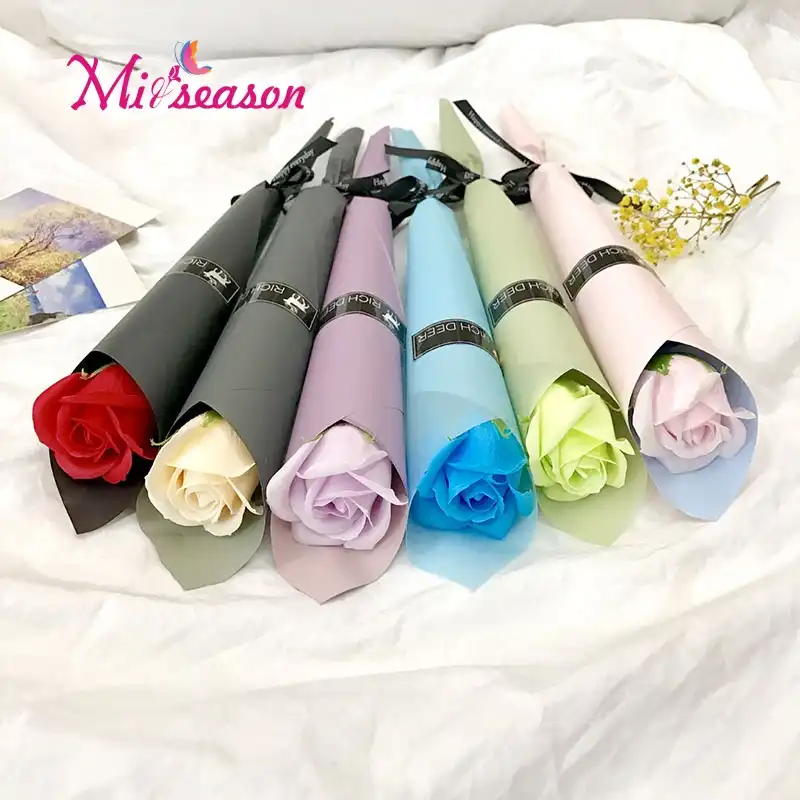Mother/'s Day Anniversay New Year Gift 11Pcs Carnation Soap Bouquet W// Gift Box