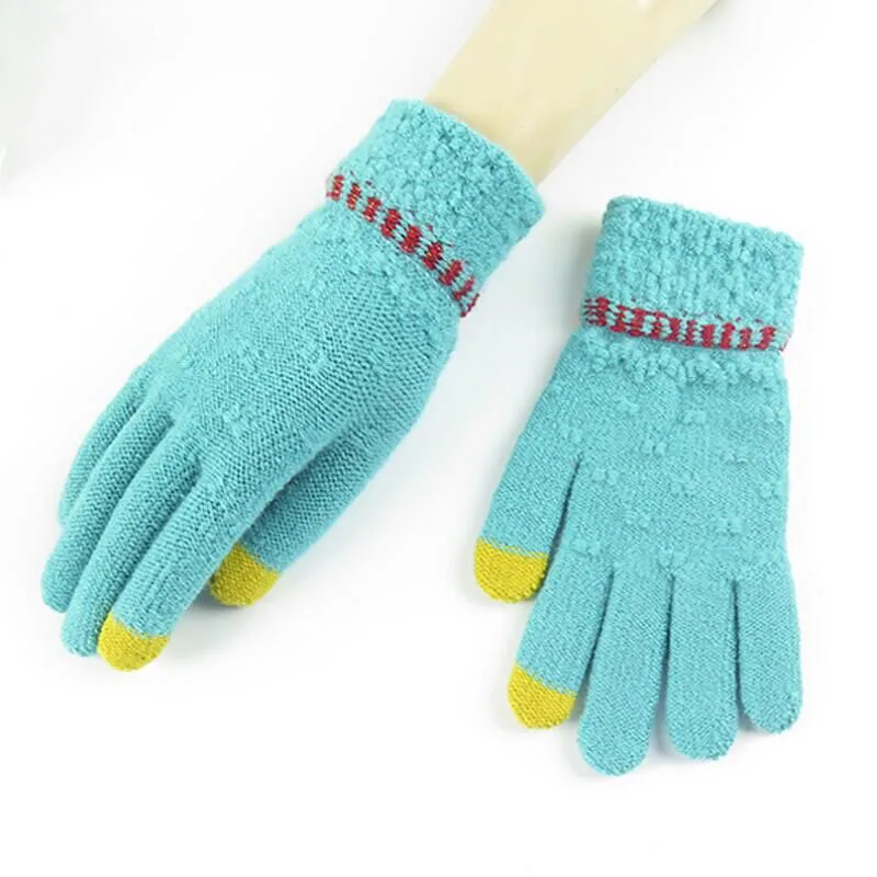 

2018 New Arrivial Girls and Women Knitted Gloves Female Winter Warm Gloves Smartphone Using Gloves For Girls Birthday Gift