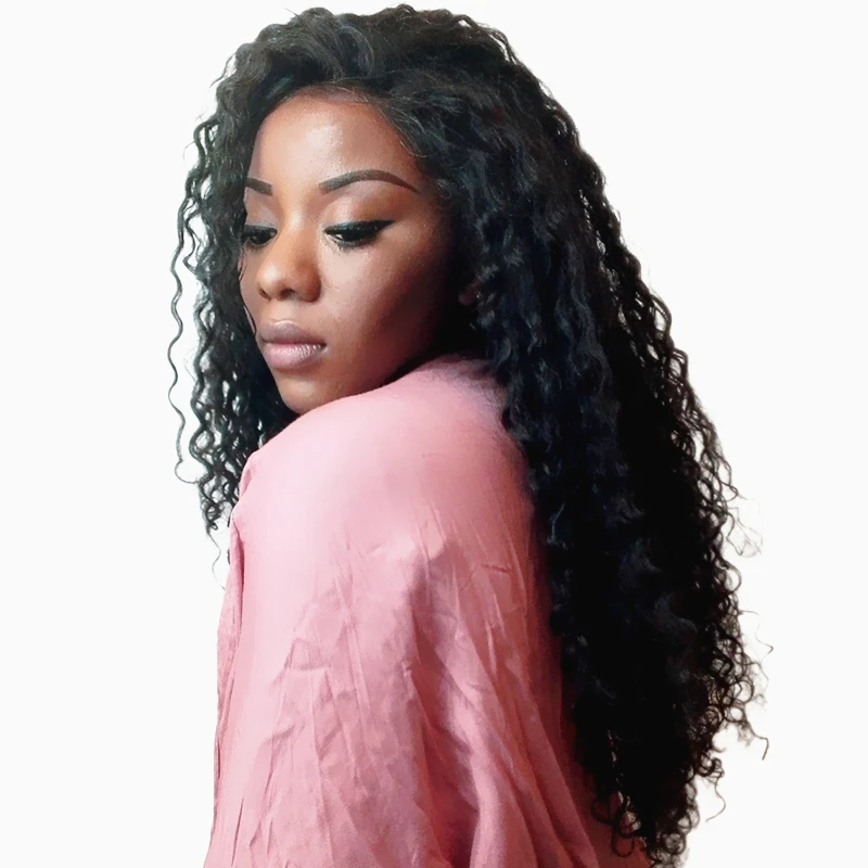 You May Curly Lace Front font b Human b font font b Hair b font Wigs