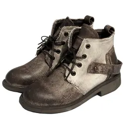 Мотоботы в стиле ретро из натуральной коровьей кожи с черепом в стиле панк, Мужская Байкерская обувь, черные ботинки