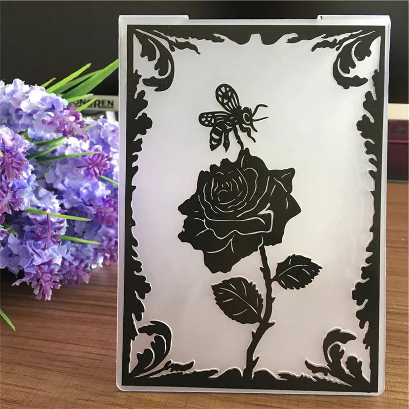 03141 10 стилей пластиковый с тиснением папка для Скрапбукинг фото альбом подарочная карта изготовление декора тиснение шаблон трафареты для творчества EFZ04 - Цвет: 03141