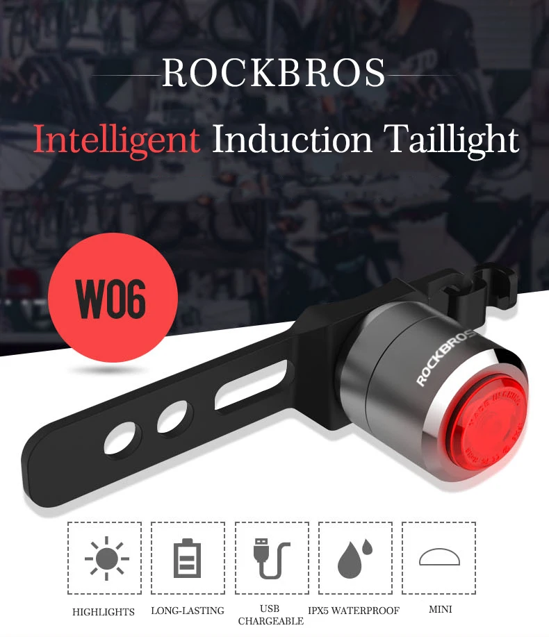 Best ROCKBROS Bicycle Light Warning Ultralight Long Lasting Mini USB Rechargeable Taillights mtb Waterproof Smart 5 Lumen Bike Light 10 Best ROCKBROS Bicycle Light Warning Ultralight Long Lasting Mini USB Rechargeable Taillights mtb Waterproof Smart 5 Lumen Bike Light 10