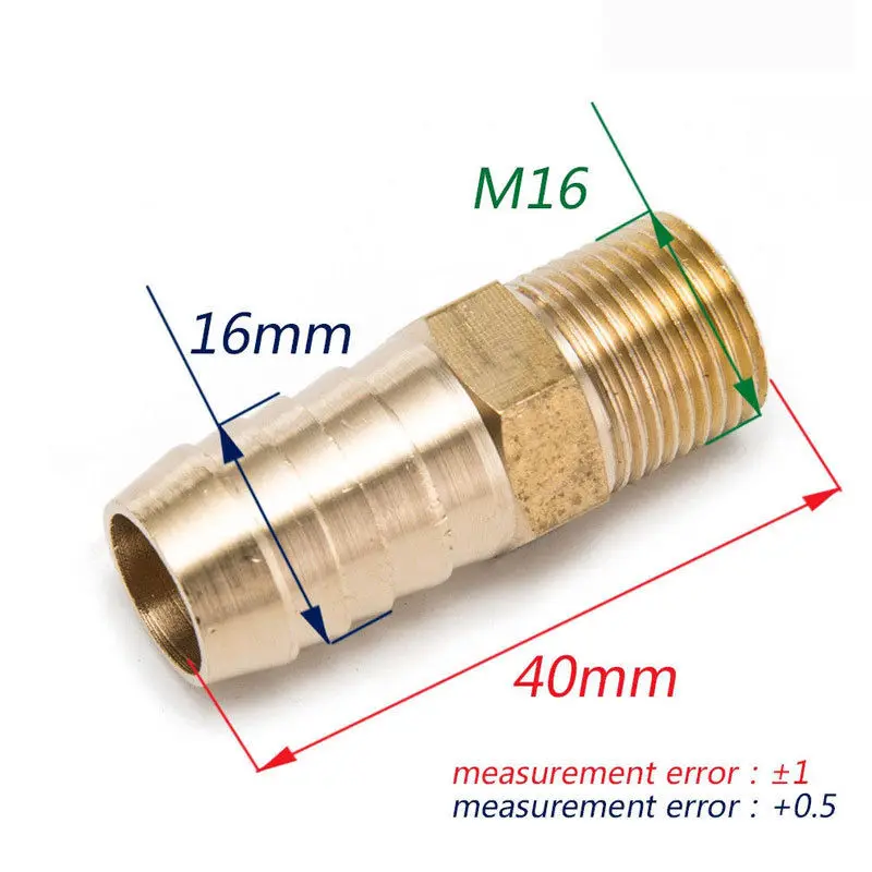 Латунный фитинг муфта 5/" шланг ID x 3/8" Мужской NPT топливного газа воды