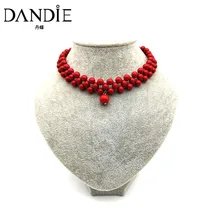 Dandie короткое колье ожерелье с 8 мм акриловая бусина дизайн, элегантные ювелирные изделия ожерелье Новинка