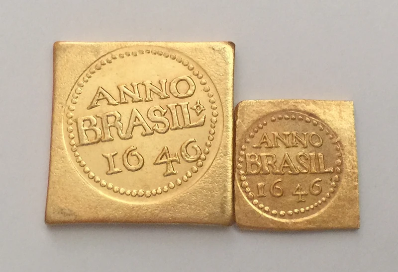 

1646 Brazil 3 Florins and 12 Florins 2 coins COPY