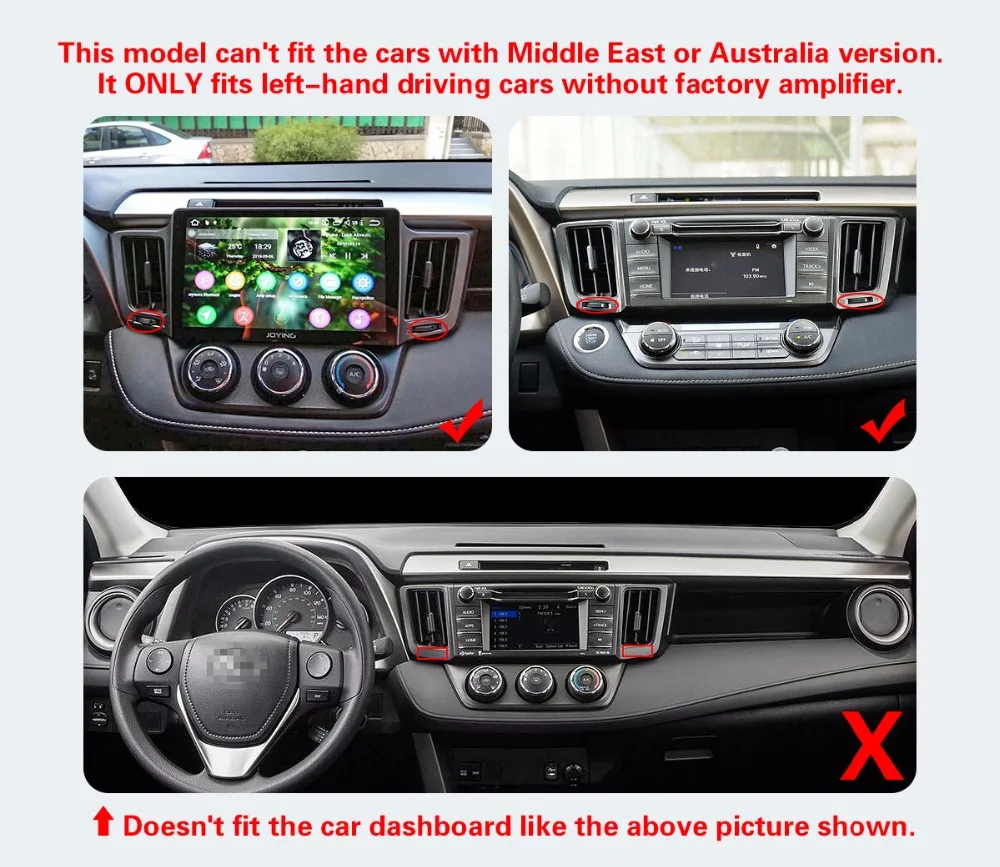 Clearance 10.1"IPS 4GB+64GB Octa Core Autoradio Head Unit Android 8.1 Car Stereo For TOYOTA RAV4 2012-2018 Music GPS Player Built-in DSP 1