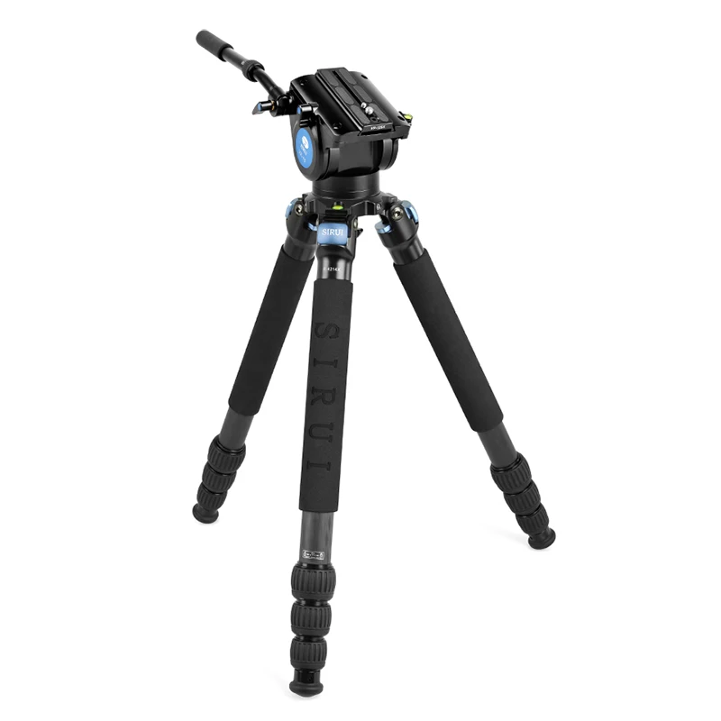 

R4214X + VH15 SiRui hydraulic head bracket carbon fiber tripod portable photographic camera fowling