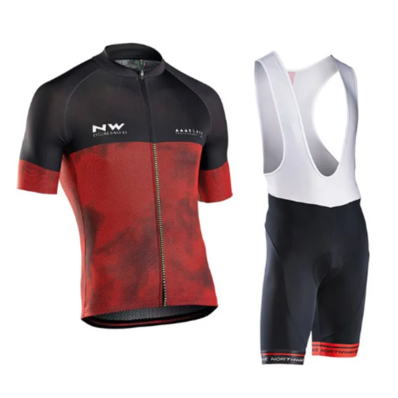 

2018 Bike Team NW Cycling Jersey Sets Maillot Ropa Ciclismo Bicycle Jersey Summer Bike Cycling Clothing Outdoor Jersey Men