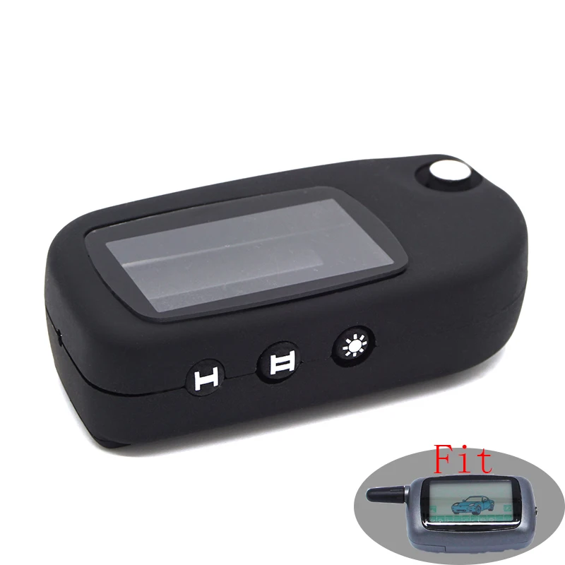 

New arrival switchblade key case for Starline A9 A6 A8 A4 uncut blade fob case cover A9 folding car flip remote controller+Glass