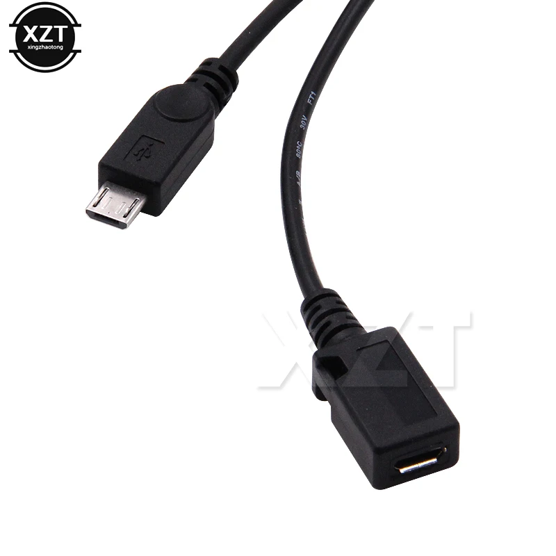 1 в 2 OTG Micro USB хост Мощность Y сплиттер USB адаптер к Mirco 5 Pin Мужской Женский кабель черный для REDMI NOTE4 sony MEIZU телефон