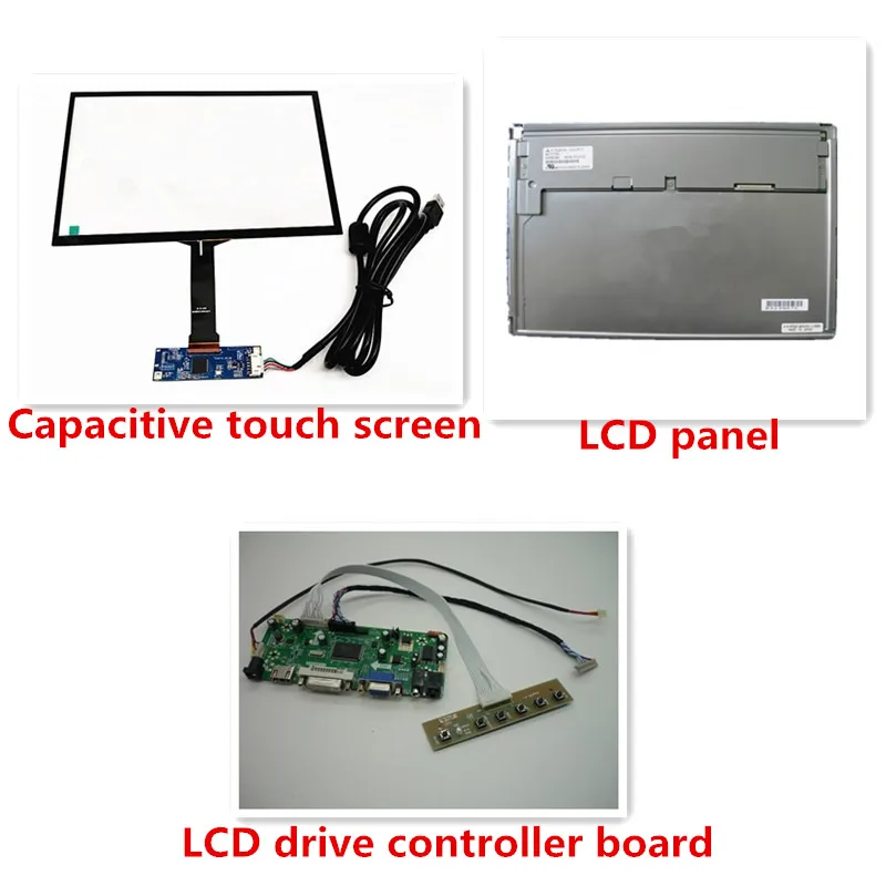 

12.1 inch AA121TD02 1280*800 LCD screen +HDMI/DVI/VGA/AUDIO LCD Controller Board+capacitive touch screen USB Plug and play
