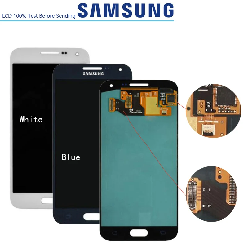 

Original 5.0'' Super AMOLED LCD Replacement For Samsung Galaxy E5 E500 E500F E500H E500M Display Touch Screen Digitizer Assembly