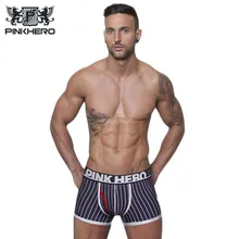 Бренд Pink Hero, мужское нижнее белье, хлопковые боксеры, удобные мужские шорты для геев, бесшовные трусы, сексуальное нижнее белье, трусы