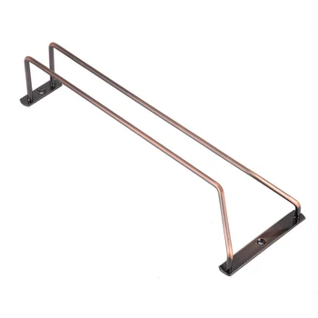 

35cm Glass Hanger Rack Stemware Wine Rack Holder Under Cabinet Shelf Wine Glass Hanger Storage Hanging Rail for Bar