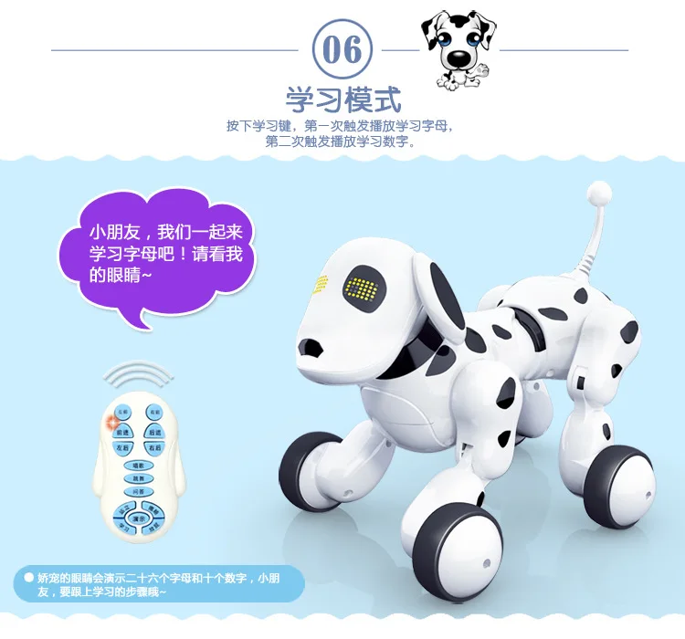 Birthday Christmas Gift RC walking dog 2.4G Wireless Remote Control Smart Dog Electronic Pet Educational Children`s Toy Robot Dog (8)