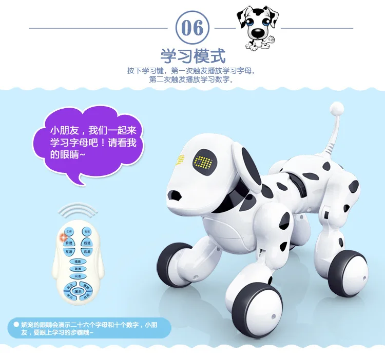 Birthday Christmas Gift RC walking dog 2.4G Wireless Remote Control Smart Dog Electronic Pet Educational Children's Toy Robot Dog (8)