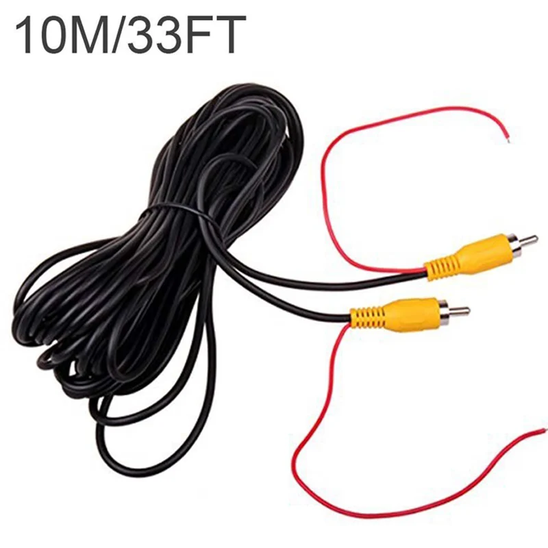 

10M 30FT CAR Backup Parking Kit Camera Video Extension Cable Lead + Reverse Wire