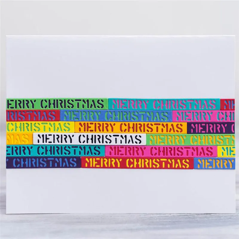 

Naifumodo Festival Hollow Letter Metal Cutting Dies Scrapbooking Christmas Word For Card Making DIY Album Craft Die Cut New 2019