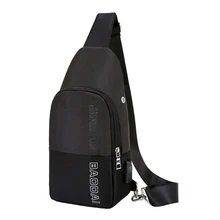 THINKTHENDO Женская Мужская нагрудная сумка через плечо с usb-портом для зарядки гарнитура отверстие мода