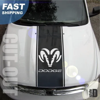 

For 1500 2500 3500 Ram Truck Hood Stripes Vinyl Decal Sticker Graphic