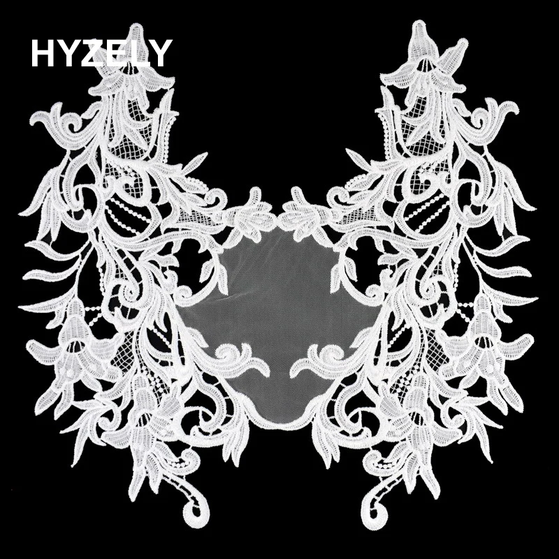

White Lace Collar Embroidered Neckline Trim Applique Embellishments Vintage Trims Wedding Dress Accessories Scrapbooking
