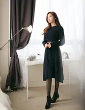 2016 new winter sweater dress Korean fashion women’s dress