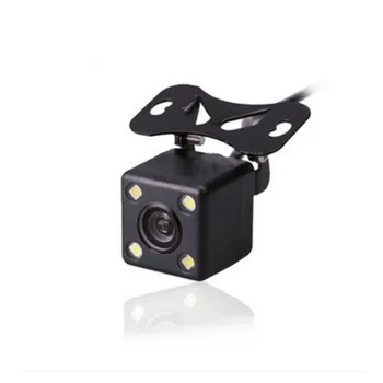 

Universal waterproof 12V 4LED light reversing HD night vision CCD car rear view camera Vehicle Camera 140 Wide Angle HD