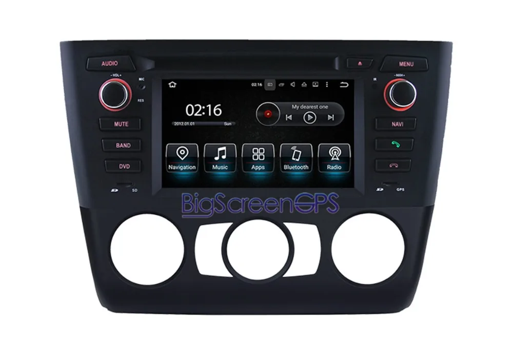 Top Android7.1 Car Stereo GPS Navigation For BMW 1 Series E81 E82 E87 E88 116i 118i  Multimedia  Free Map Monitor Bluetooth Stereo 1