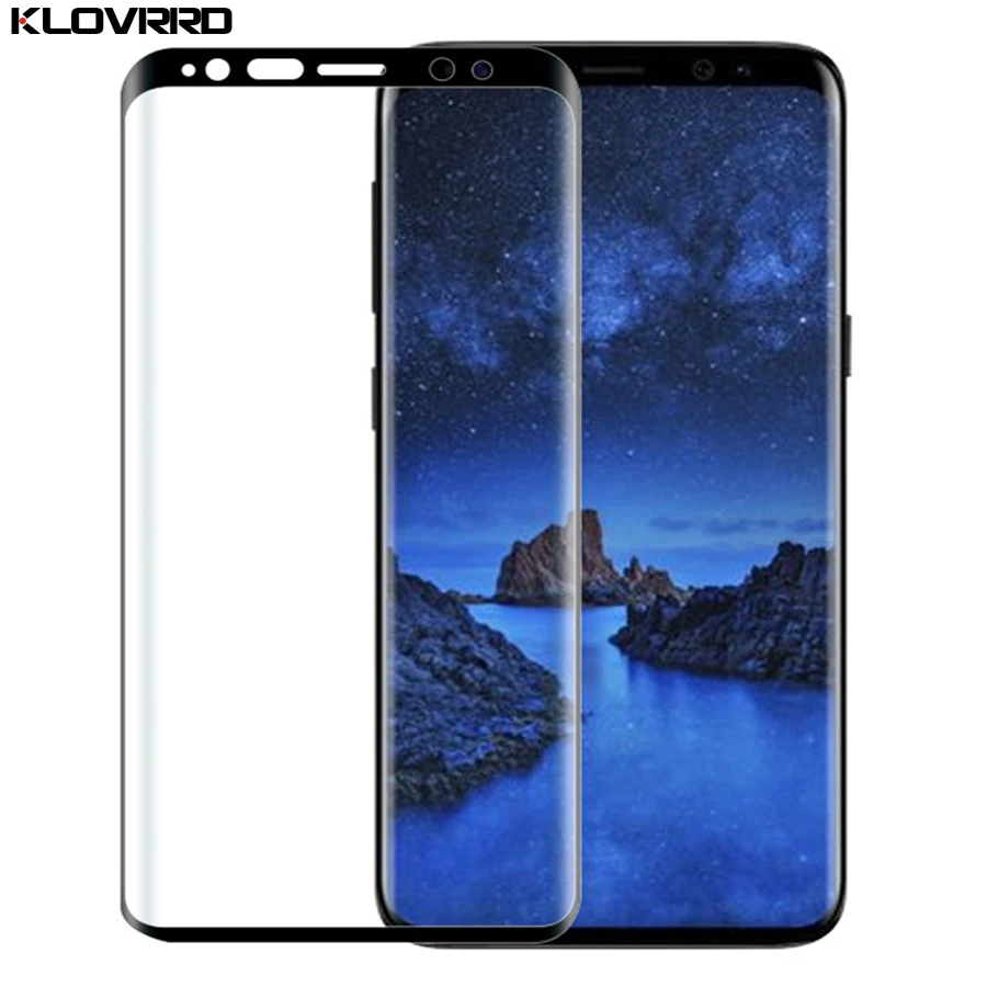 Klovrrd 3D Изогнутые полное покрытие закаленное Стекло для Samsung Galaxy S9 плюс Экран