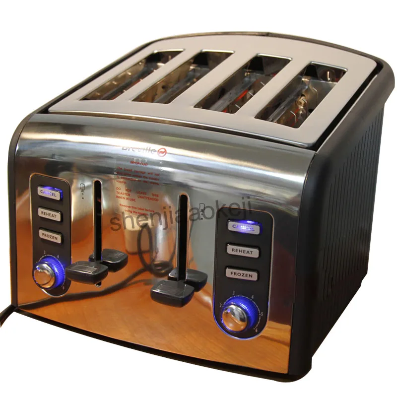 4slices Stainless steel Toaster automatic toaster electric oven toaster