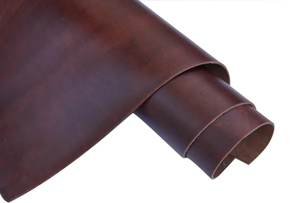 

QYHQ Wine Color Leather Square 2.0mm Oxblood Thick DIY Cowhide Leather for Crafts/Tooling/Sewing/Hobby Workshop Handmade Supply