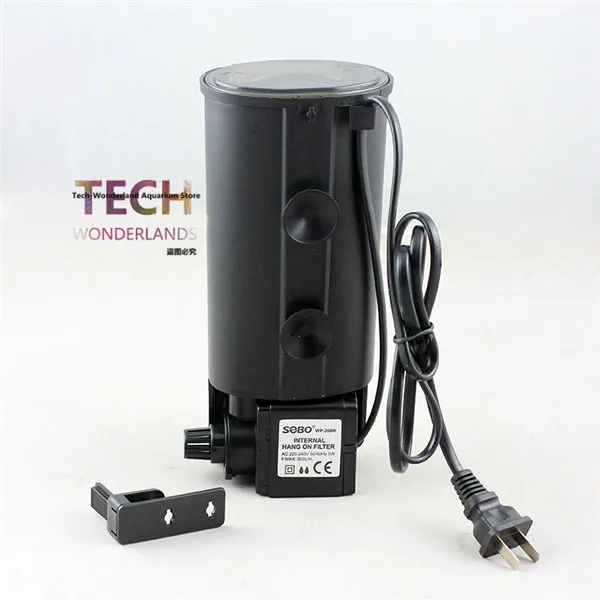 

Aquarium reptile terrarium turtle tortoise low water level filter fish tank internal hang on filter sobo wp-208H free shipping