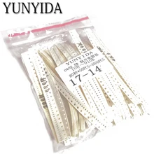 Kit de resistor de 4000 peças, smd, kit sortido 10ohm-1m ohm 0402 80 valores esx 50 peças = 5% peças, kit de amostra