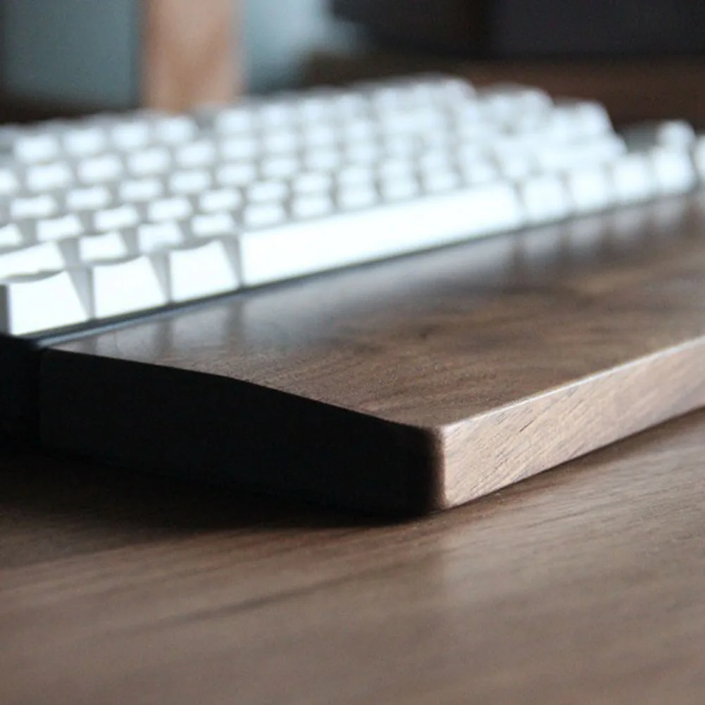 

Wooden Mechanical Keyboard Wrist Rest Pad Wrist Support Hand Pad for Mechanical Keyboard JFlyer