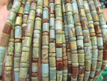 

High Quality 2strands 4-10mm Natural Aqua Terra Jasper DIY beads rondelle abacus wheel heishi tube bar column rainbow jewelry be