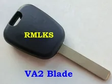 RMLKS Replacement Shell Transponder Key Case Fit For Peugeot For Citroen Car Key Fob Uncut VA2 Blade