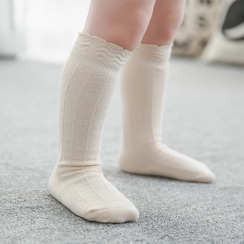 0 3years Infant Boys Girls Knee high Socks Soft Seamless Anti slip Baby