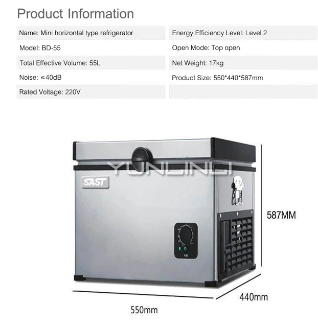 Congelador vertical pequeño de BD-60, refrigerador doméstico de