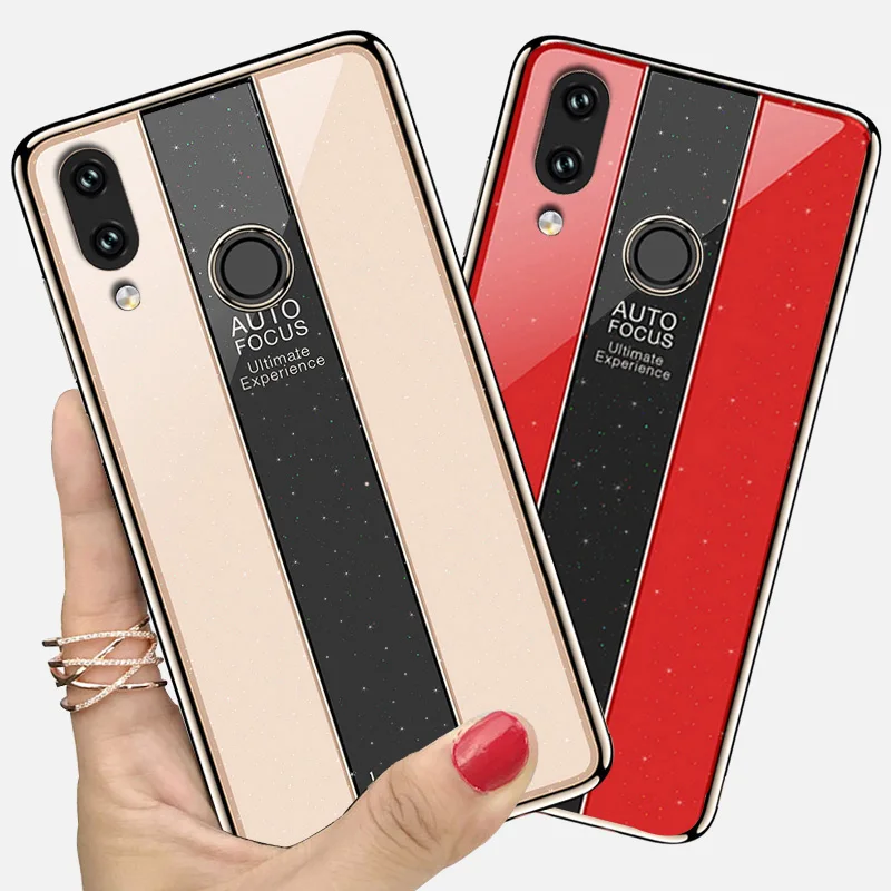 Чехол YonLinTan чехол для HuaWei Honor 8X 8 X play роскошные чехлы из закаленного стекла на