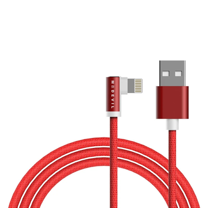 

USB2.0 Reversible Mobile Cables Data Cables 90 Degree Elbow Braided Cable 2A Data Transmission Charging For iPhone x max 7 8 Plu