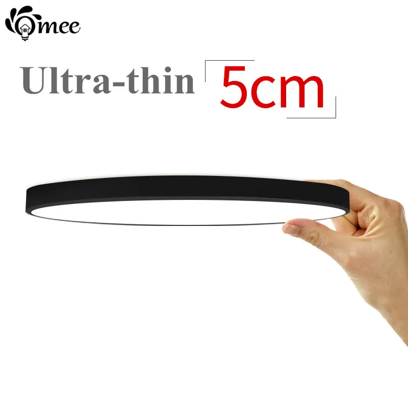 Nordic Modern Round LED Ceiling Lamp 5cm Thin Foyer Lighting Fixture Living room Bed Kitchen Surface Mount Panel Remote Control