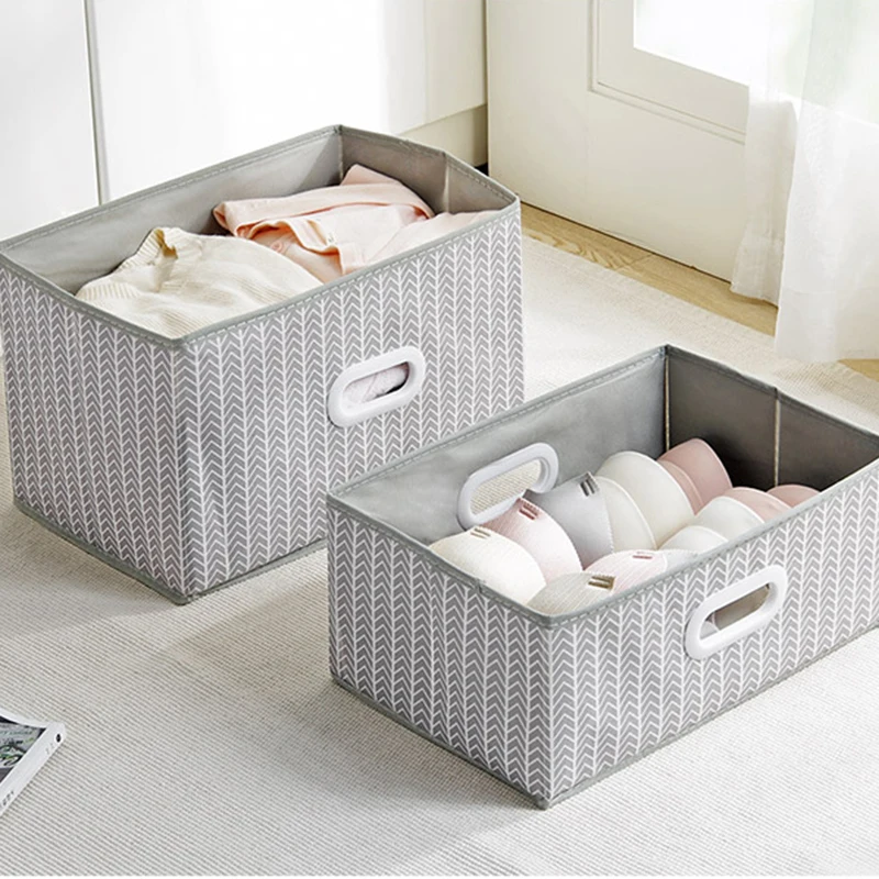 

New Storage Box Large Capacity Non-woven Foldable Coverless Clothes Toy Book Debris Organizer Home Kitchen Wardrobe Storage Box