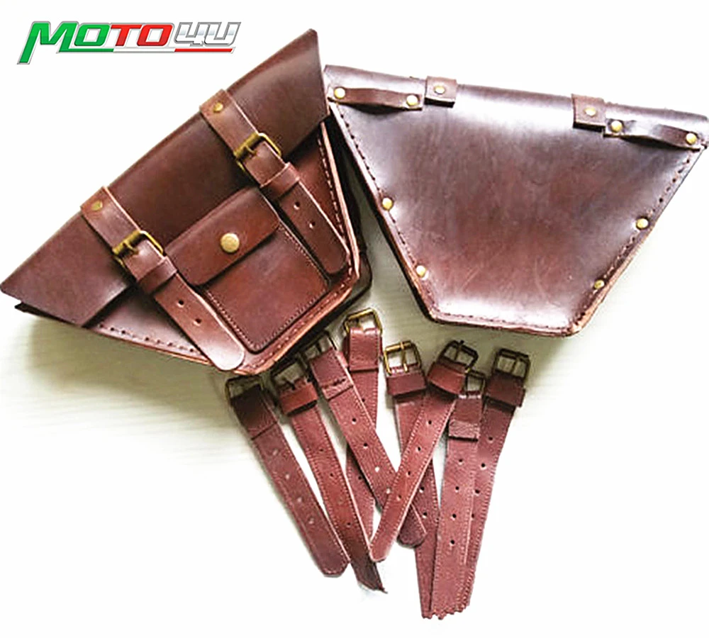 cafe racer leather side bag