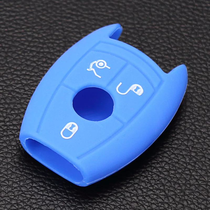 

3 Buttons Silicone Bag Cover Shell Fob Key for Mercedes-Benz W203 CLK w211 e200 AMG C180 C E S Class Hot Sale Remote Key Case