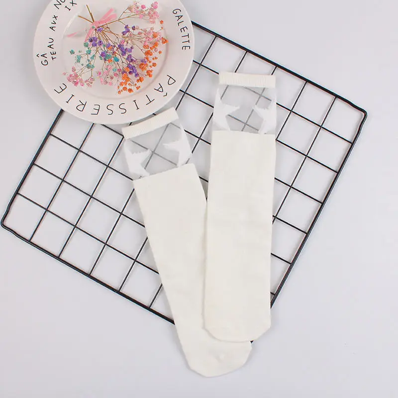Kids Girls Leg Warmers Sweet Princess No Heel Stockings High Quality Knitted Cotton Baby Knee Pads Socks Bowknot Hollow Out Design (21)
